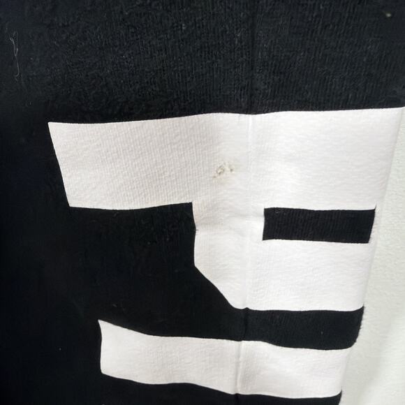 Victoria’s Secret PINK Black White Graphic Logo Print Joggers Sweatpants Pockets - Picture 8 of 9